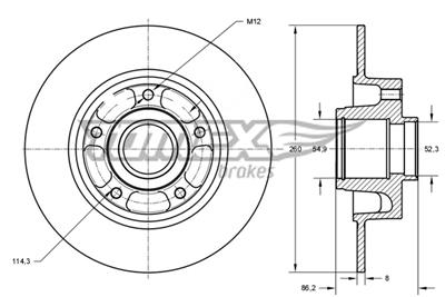 TOMEX Brakes TX 73-561 EAN: 5901646604384.