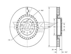 TOMEX Brakes TX 73-74
