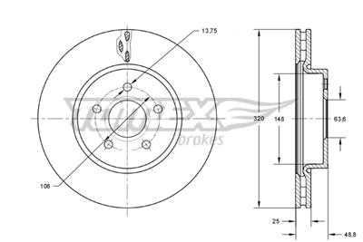 TOMEX Brakes TX 73-91 EAN: 5901646602779.