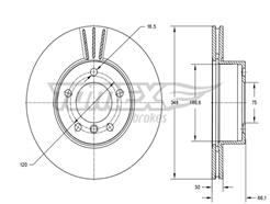 TOMEX Brakes TX 73-98