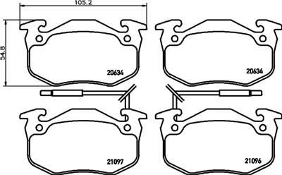 HELLA PAGID 8DB 355 018-941 Číslo výrobce: T6064. EAN: 4082300363258.