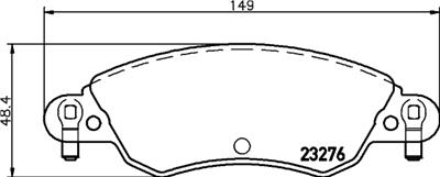 HELLA PAGID 8DB 355 019-431 Číslo výrobce: T9105. EAN: 4082300363746.