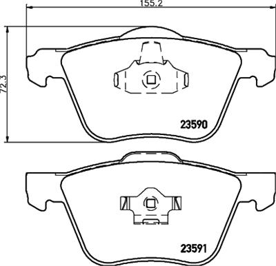 HELLA PAGID 8DB 355 011-571 Číslo výrobce: T1473. EAN: 4082300355888.