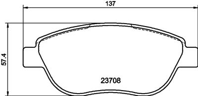 HELLA PAGID 8DB 355 011-331 Číslo výrobce: T1449. EAN: 4082300355642.