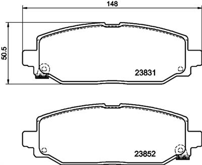 HELLA PAGID 8DB 355 040-021 Číslo výrobce: T3163. EAN: 4082300731941.