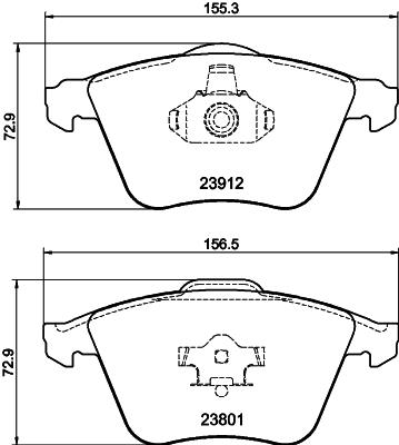 HELLA PAGID 8DB 355 012-281 Číslo výrobce: T1547. EAN: 4082300356595.