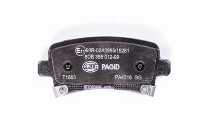 HELLA PAGID 8DB 355 012-991 Číslo výrobce: T1663. EAN: 4082300357301.