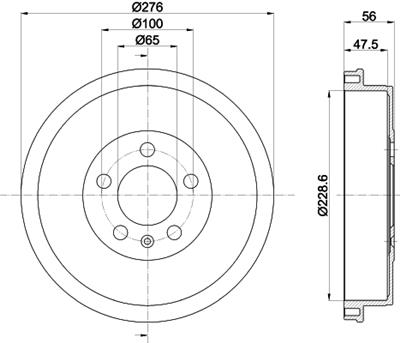 HELLA PAGID 8DT 355 303-081 Číslo výrobce: 61449. EAN: 4082300606799.