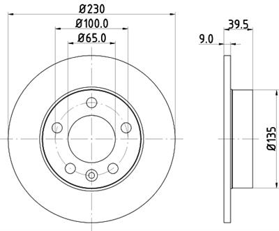 HELLA PAGID 8DD 355 105-411 Číslo výrobce: 53955PRO. EAN: 4082300370072.