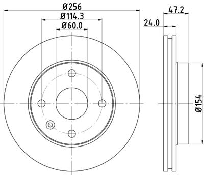 HELLA PAGID 8DD 355 111-351 Číslo výrobce: 54335. EAN: 4082300376012.