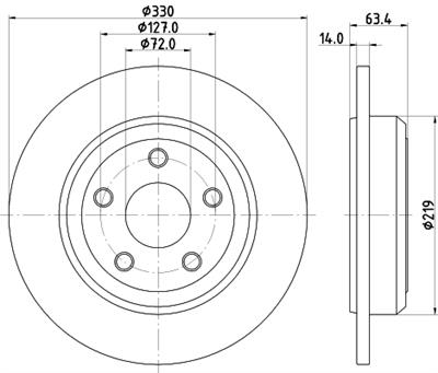 HELLA PAGID 8DD 355 122-671 Číslo výrobce: 55747PRO. EAN: 4082300602388.