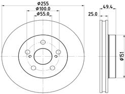HELLA PAGID 8DD 355 131-911 PRO