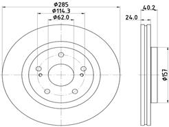 HELLA PAGID 8DD 355 134-741 PRO