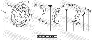 FEBEST 0104-GRJ150R-KIT EAN: 4056111150130.