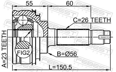 FEBEST 0110-010 EAN: 4056111036236.