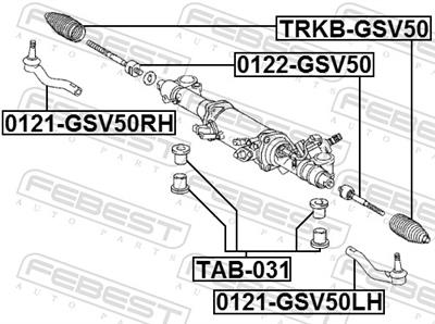 FEBEST 0122-GSV50 EAN: 4056111102870.