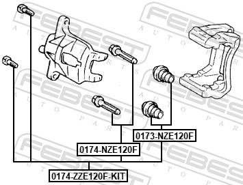 FEBEST 0174-ZZE120F-KIT EAN: 4056111156125.
