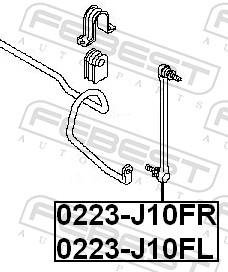 FEBEST 0223-J10FL EAN: 4056111031699.