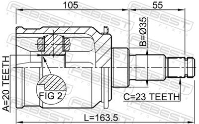 FEBEST 0311-RELHR EAN: 4056111044057.