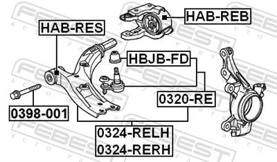 FEBEST 0398-001 EAN: 4056111140049.
