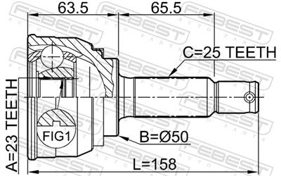 FEBEST 0410-005 EAN: 4056111036670.