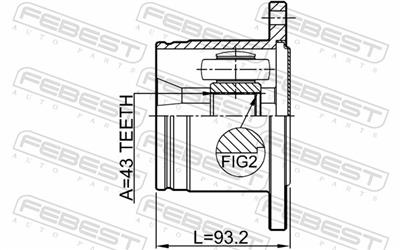 FEBEST 0411-V75RR EAN: 4056111092096.