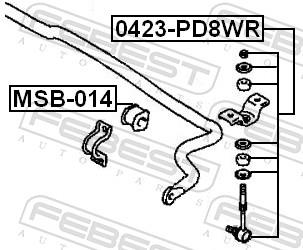 FEBEST 0423-PD8WR EAN: 4056111039848.