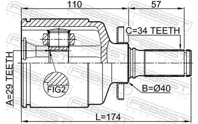 FEBEST 1011-EVATLH EAN: 4056111080529.