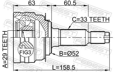 FEBEST 1110-J150 EAN: 4056111045719.