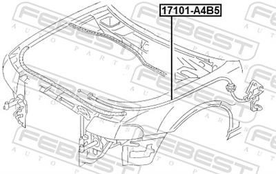 FEBEST 17101-A4B5 EAN: 4056111145389.