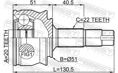 FEBEST 1810-CORD EAN: 4056111100456.
