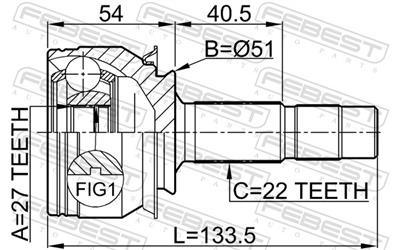 FEBEST 1810-Z14 EAN: 4056111053882.
