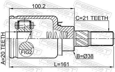 FEBEST 2411-ARKR EAN: 4056111165325.