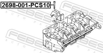 FEBEST 2698-001-PCS10 EAN: 4056111147222.
