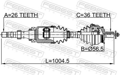 FEBEST 2714-SZRH EAN: 4056111173085.