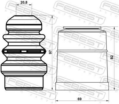 FEBEST ADSHB-A4IIF-KIT EAN: 4056111145495.