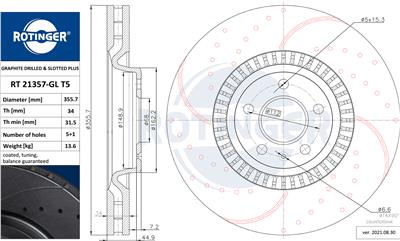 ROTINGER RT 21357-GL T5 Číslo výrobce: 21357-GL/T5. EAN: 5901436348375.