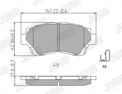 JURID 572392J Číslo výrobce: 21791. EAN: 4060426401962.