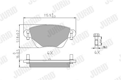 JURID 573012J Číslo výrobce: 23557. EAN: 3306437013673.