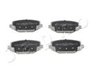 JAPKO 51908 - Sada brzdových destiček, vždy 4 kusy v sadě