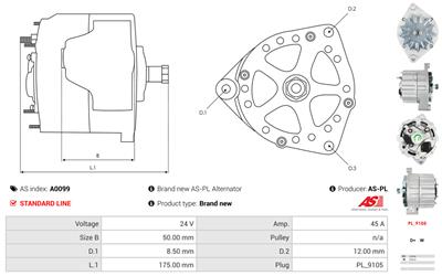 AS-PL A0099 EAN: 5901259401363.