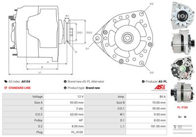 AS-PL A0104 EAN: 5901259401417.