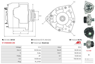 AS-PL A0133 EAN: 5901259401738.