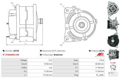 AS-PL A0150 EAN: 5901259401943.
