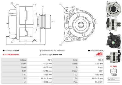 AS-PL A0204 EAN: 5901259402544.