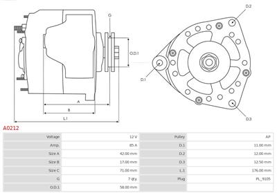 AS-PL A0212 EAN: 5901259402636.