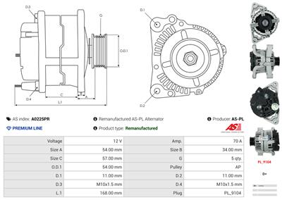 AS-PL A0225PR EAN: 5902129189879.