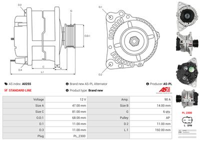 AS-PL A0255 EAN: 5901259457667.
