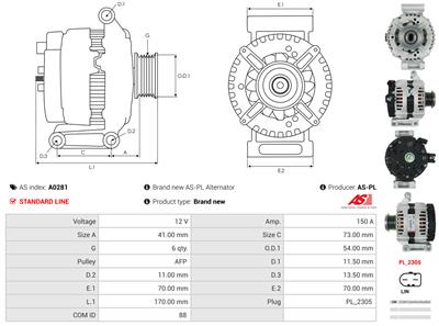 AS-PL A0281 EAN: 5901259461978.