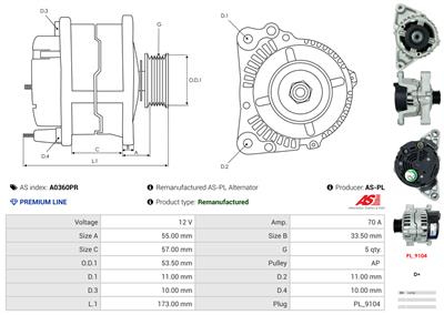 AS-PL A0360PR EAN: 5902129073932.